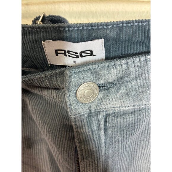 NWT RSQ Corduroy Pants Retro Y2K Cotton Blue Girls Size 16 - Picture 5 of 6